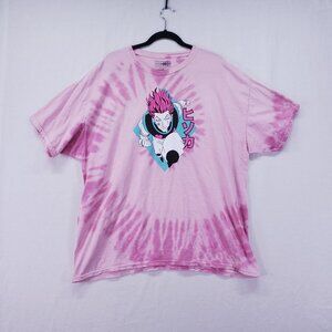 Hunter X Hunter Size XL Hisoka Morow Anime Tie Dye Graphic Print T-Shirt